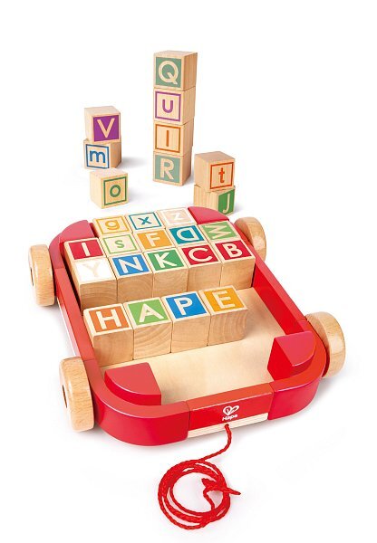 Hape Ťahací vozík s kockami