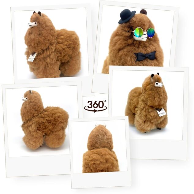 INKARI Плюшена играчка Алпака Large Hazelnut 50cm