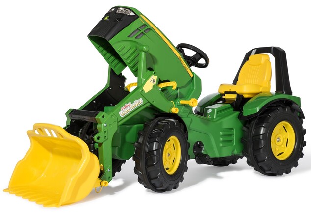 Rollytoys Šliapací traktor X-Trac John Deere Premium s predným nakladačom