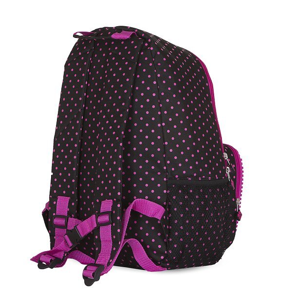 PIXIE CREW rucsac de timp liber negru cu puncte fucsia
