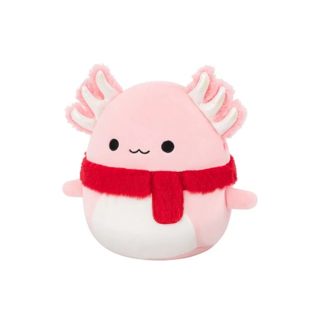 Squishmallows Ružový axolotl so šálom Archie, 30 cm