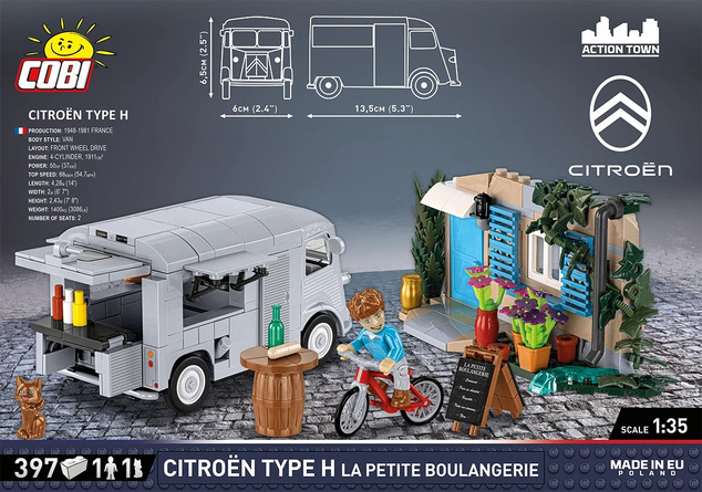 Cobi Citroën Type H (1947-1981) "La Petite Boulangerie" 1:35
