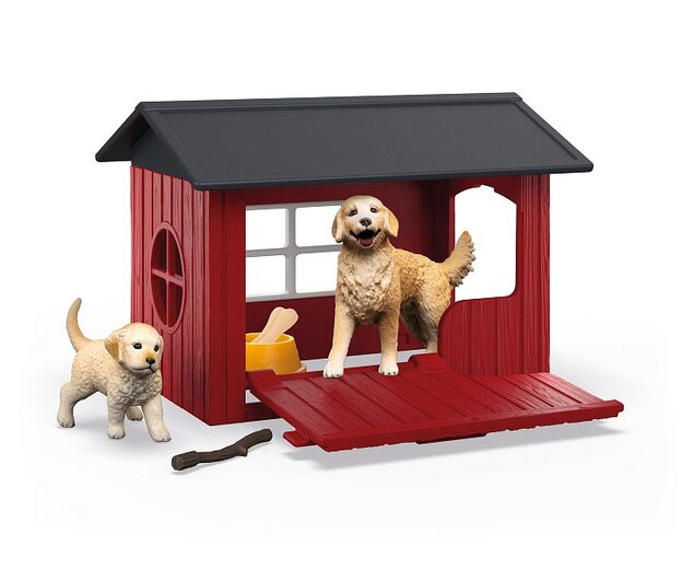 Schleich Psie búda so zlatým retrieverom