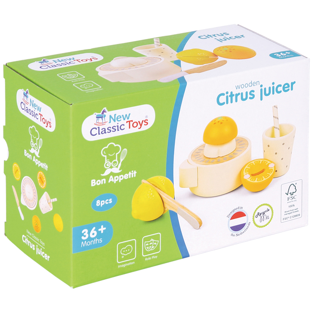 New Classic Toys Drevený lis na citrusy