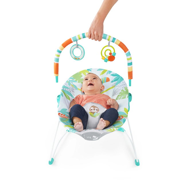 BRIGHT STARTS Вибриращ шезлонг Rainforest Vibes™ 0m+ до 9kg