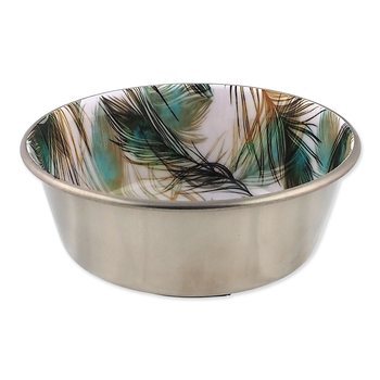 Miska Dog Fantasy Edelstahl mit Muster innen 13cm, 480ml