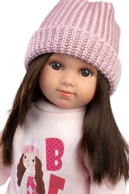 Llorens 53561 SARA - muñeca realista con cuerpo de tela suave