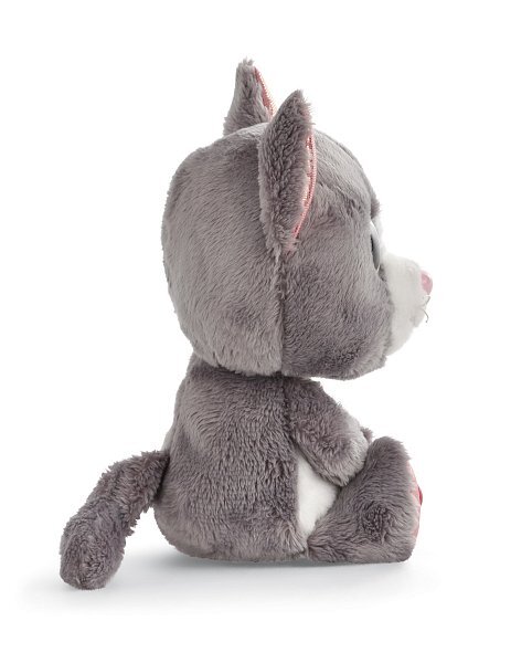 NICI Glubschis pliš Mačka siva Felinja 15cm, ZELENA