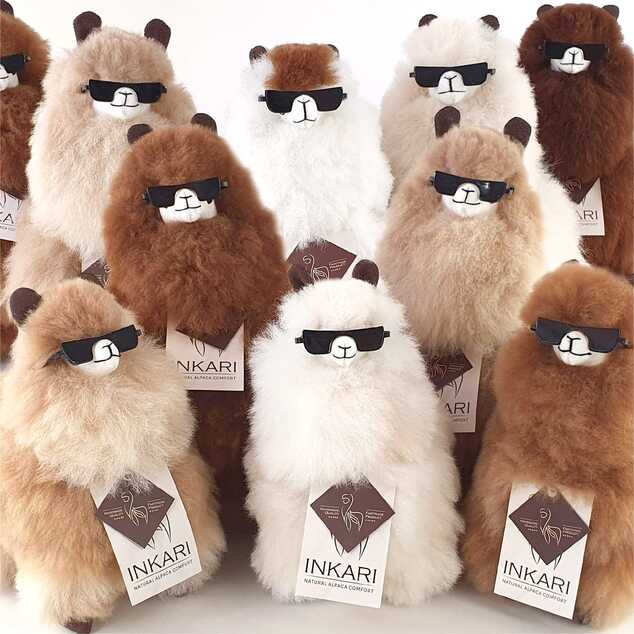 INKARI Plyšová hračka Alpaca Medium Hazelnut 32cm