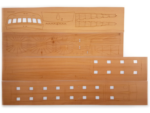 Vanguard Models HMS Indefatigable 1794 1:64 kit