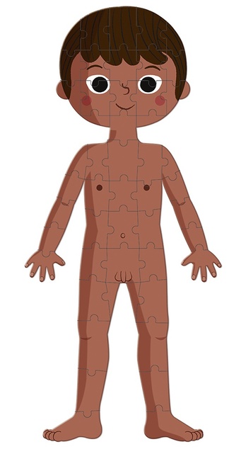 Janod Puzzle Vzdelávacie Ľudské telo 50-75-100 ks