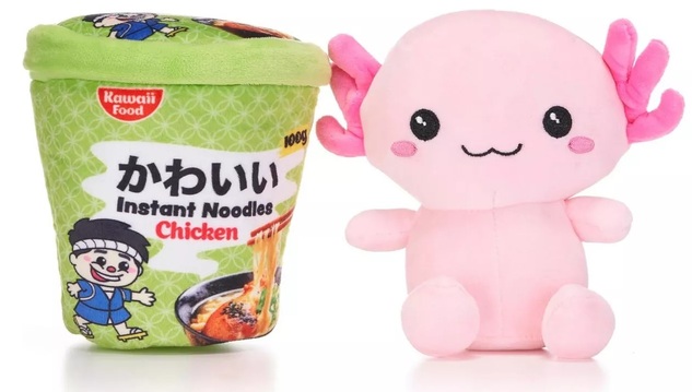 KAWAII NOODLE POTS Axolotl Plüschspielzeug 17cm