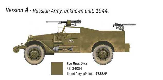 Model Kit military 7063 - M3A1 Scout Car (1:72)