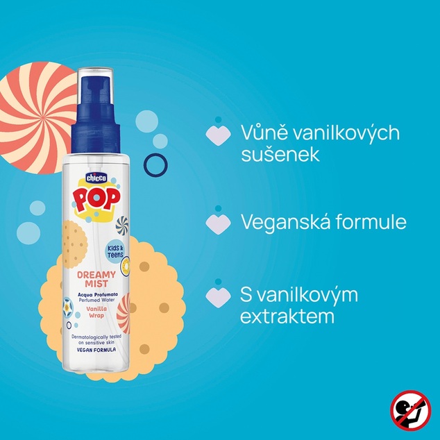 CHICCO Agua de perfume Dreamy Mist POP 150ml con estuche portátil Helado