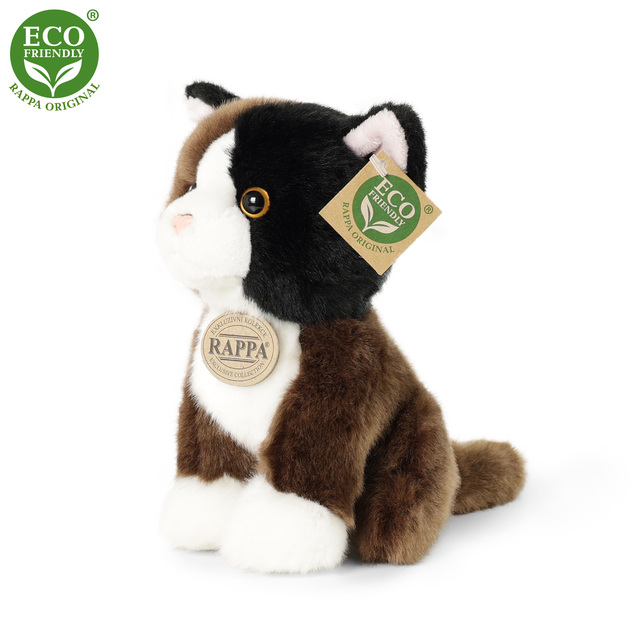 Plyšová mačka sediacia 18 cm ECO-FRIENDLY
