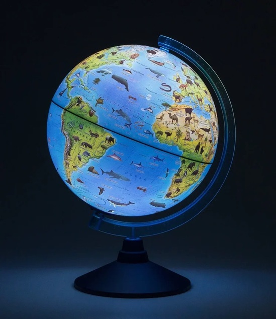 Alaysky 32 cm-es ZOO kábele - Ingyenes Globe gyerekeknek, LED EN-vel