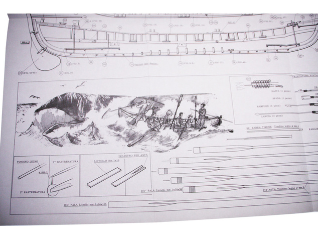AMATI Walfangboot harpunársky čln 1860 1:16 kit