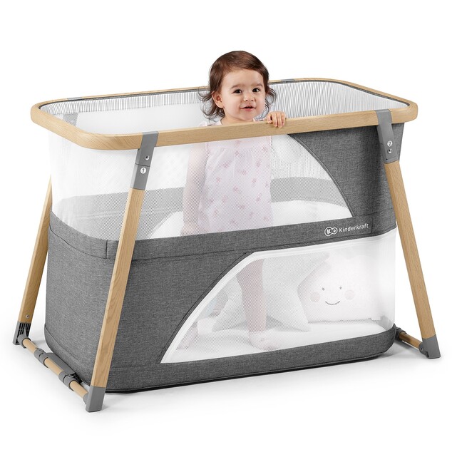 Postieľka multifunkčná 4v1 Sofi Gray Kinderkraft 2019