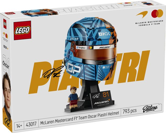 LEGO® Editions 43017 Čelada Oscar Piastri iz ekipe McLaren Mastercard F1®