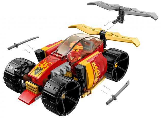 LEGO® NINJAGO® 71780 Kais Ninja-Rennwagen EVO
