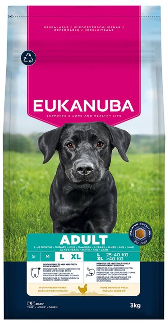 Krmivo EUKANUBA Adult Large rich in fresh chicken 3 kg