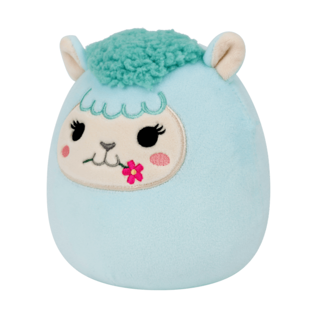 SQUISHMALLOWS Turkizna lama s cvetom - Lorna