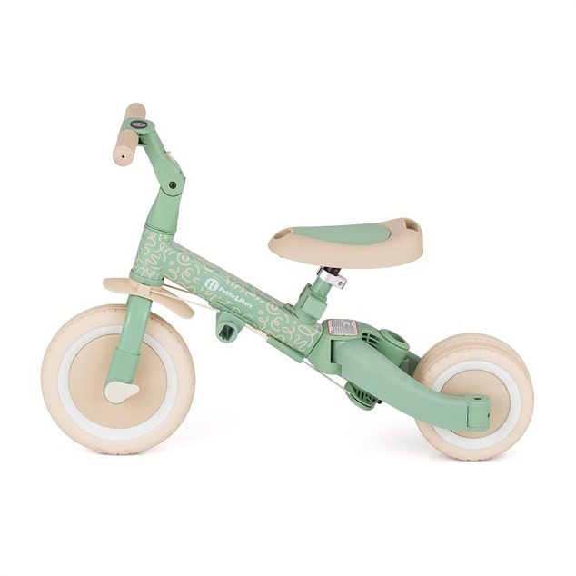 PETITE&amp;MARS Trojkolka multifunkčná 5v1 Turbo - limitovaná edícia Green Twist
