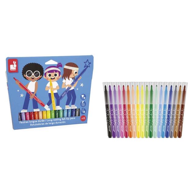 Janod Colorino Detské fixky 18 farieb