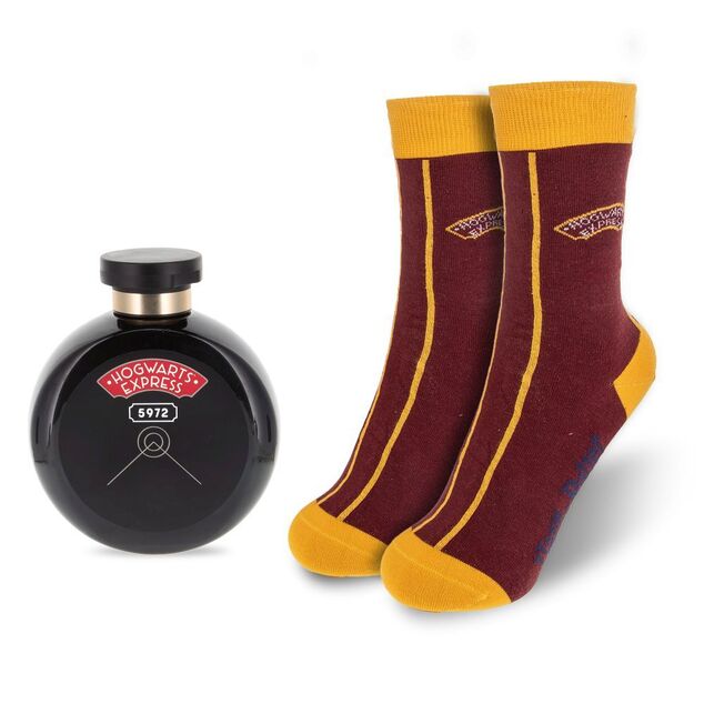 MAD BEAUTY Set koupelový vláček Harry Potter Cedrové dřevo a limetka 300 ml+1 pár ponožek
