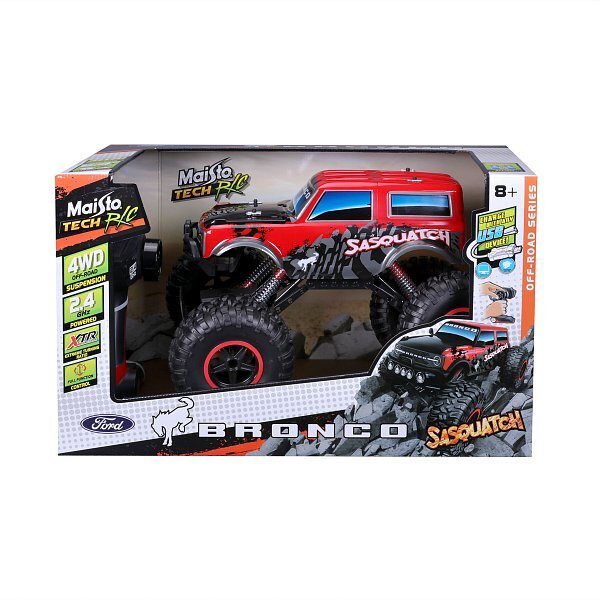 Maisto RC - 1:10 Ford Bronco Sasquatch, červený