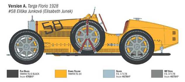 Model Kit auto 4716 - Bugatti T35B Targa F./GP Monaco (1:12)