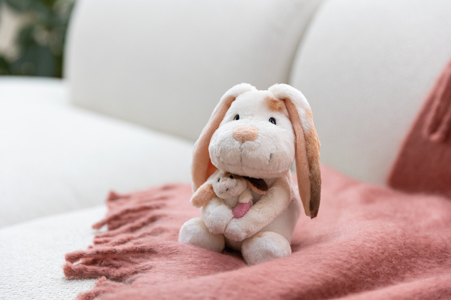 NICI peluche Coniglietto 20 cm con cucciolo 6 cm - Little &amp; Me