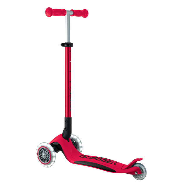 Trottinette pliable pour enfants Globber Elite Lights New Red