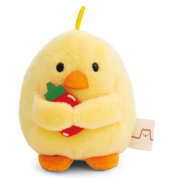 NICI plyš MyMochi Kurča Tschieps 8 cm v kostýme kuracie stehienko a chilli om.