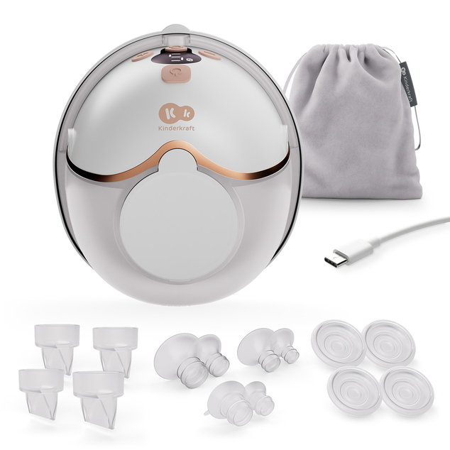 KINDERKRAFT Pumpica za majčino mlijeko Single Hands-free Mamaflow Gold