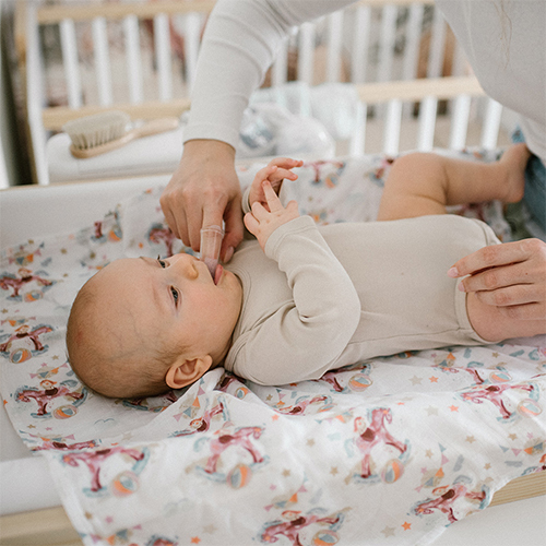 BABYONO Set Silikon-Fingerzahnbürsten 2 Stück 0m+
