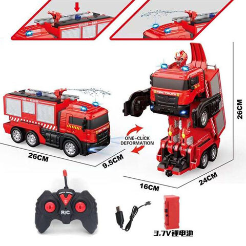Pompieri Autorobot RC cu tun de apa 26 cm