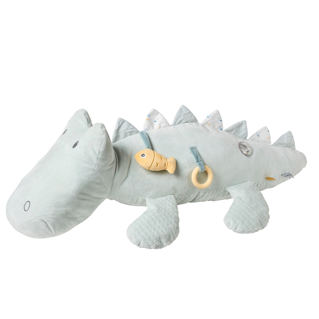NATTOU Jucărie de pluș cu 12 activități crocodil Romeo 90x25 cm Romeo, Jules &amp; Sally