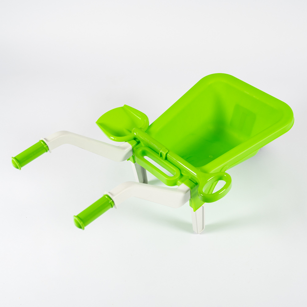 Doloni Kinder-Schubkarre mit Schaufel grün