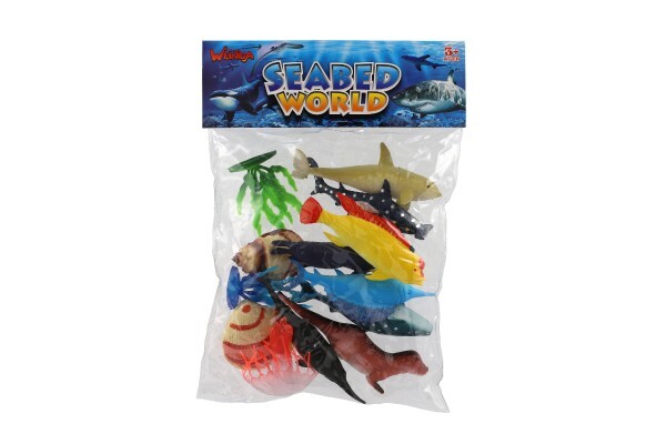 Animali marini con accessori plastica 13 pz