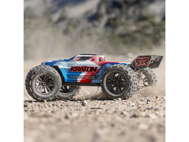 Arrma Kraton 6S V6 BLX 1:8 4WD RTR modrá/ružová