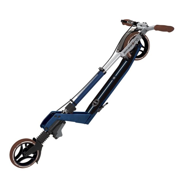 Globber Kolobežka One K 165 Deluxe Vintage Blue s prednym tlmičom a brzdou, nosnosť 100kg