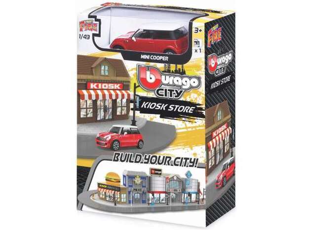 Bburago 1:43 Street Fire City Kiosk Store