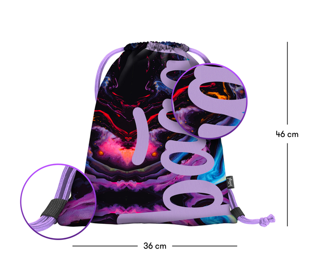 BAAGL SADA 3 Core Marble: Rucksack, Waschbeutel, Tasche