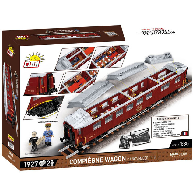Cobi Compiegne vagón (Wagon de l'Armistice), 1:35, 1945 k, 2 f