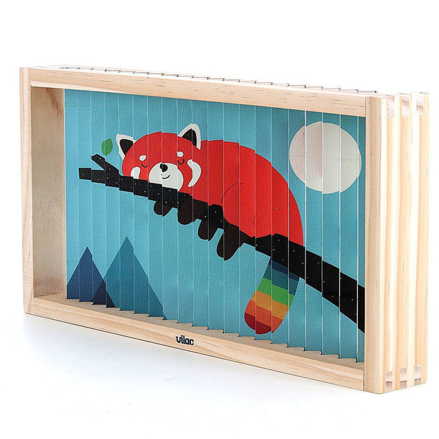 Vilac Puzzle 4D din lemn Animale