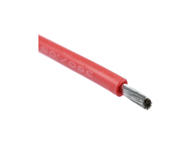 Kábel so silikónovou izoláciou Powerflex 18AWG červený (1m)