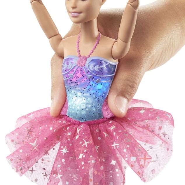 Mattel Barbie Svietiaca magická baletka s ružovou sukňou