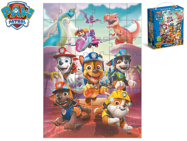 Paw Patrol Dino Rescue puzzle 32x23cm 48 piese
