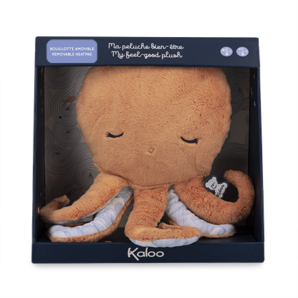 Kaloo Petit Calme Plüss polip levendulás párnával a jobb alvásért 29 cm